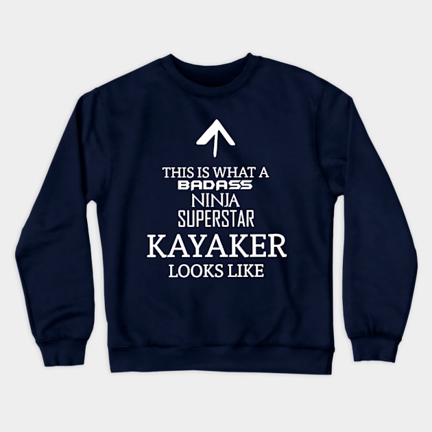 superstar kayaker Crewneck Sweatshirt by fabecco